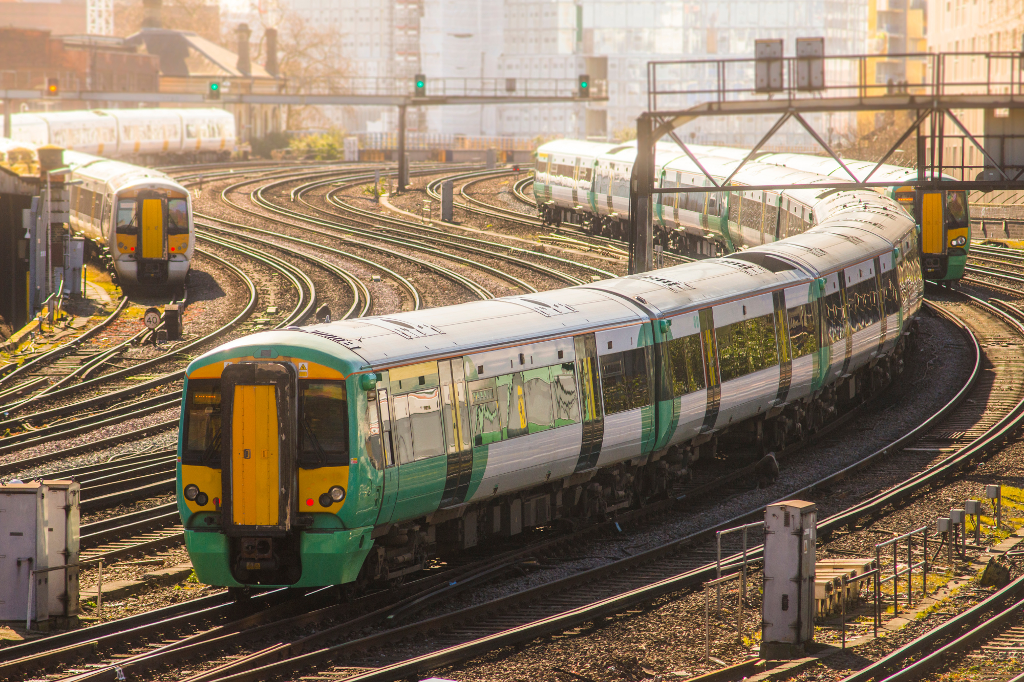 Train on Railway line
