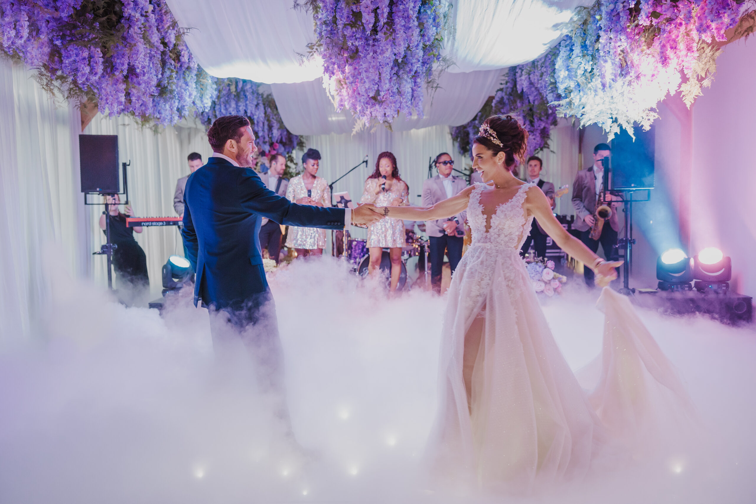 First dance inside East Sussex Wedding Venue